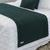 Peseira Manta Sofa Sala Cama Queen Tricot 230x70cm Toronto FIVE STAR MALHAS Verde Musgo