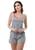 Pijama Baby Doll Bianca Adulto Feminino Em Malha Mescla, Romance