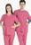 Pijama Cirurgico Hospitalar Plus Size Seca Rápido Ph - 1 Pijama Plus Rosa