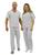 Pijama Cirurgico Hospitalar Plus Size Seca Rápido Ph - 1 Pijama Plus Branco