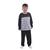 Pijama de inverno Infantil Masculino Suede Victory Preto