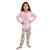 Pijama de inverno infantil para menina SWEET Victory Rosa claro