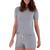 Pijama Feminino Curto Lupo Verão 24243-001 Cinza