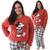Pijama Feminino Longo Plus Size Inverno Frio Linda Morena Mickey vermelho
