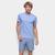 Pijama Hering Curto Gola V Mini Print Masculino Azul