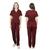 Pijama Hospitalar  Cirurgico Scrub Feminino Acinturado Bordo