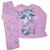 Pijama infantil em algodão estampa brilha no escuro kyly 4-6-8 Rosa