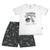 Pijama Infantil Manga Curta Menino Pulla Bulla Ref. 42751 Branco