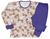 PIJAMA MANGA LONGA FEMININO JUVENIL LEG C/ BLUSA Nº 12 AO 16 Violeta