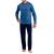 Pijama Masculino Inverno Longo Calça Cós Elástico Com Cordão Mash Azul 38