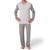 Pijama Masculino Inverno Longo Calça Cós Elástico Com Cordão Mash Cinza 35