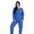 Pijama soft adulto feminino  outono/inverno frio Azul liso