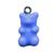 Pingente de resina infantil (1 par) Urso 18x11mm azul