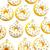 Pingente de resina infantil para colares e pulseiras (1 par) Donuts amarelo 22mm