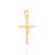 Pingente folheado a ouro cruz com cristo  540003 Rommanel Dourado