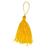 Pingente Tassel de Seda 7 Cm C/50 Unidades  Amarelo canario