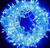 Pisca Pisca de Luz Decorativas De Natal 100 Leds 8 Funções 10m 127V fio transparente azul