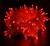 Pisca Pisca de Luz Decorativas De Natal 100 Leds 8 Funções 10m 127V fio transparente vermelho