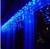 Pisca Pisca Modelo Cascata de 200 LED Enfeite Natalino 5 Metros Expansível Azul
