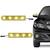 Pisca Retrovisor 4 LEDs Slim Seta Tuning Universal Luz Amarela Amarelo