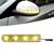 Pisca Seta Retrovisor Com 4 LEDs 12V Slim Seta Universal Luz Amarela e Branca Autopoli Vermelho