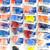 Placa cartelas de unhas postiças coloridas 24 pacotes 576 unidades multiuso Variadas
