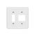 Placa Conjunto Ilumi Stylus Branco 4X4 - 1 Interruptor Vertical + 2 Horizontais Branco