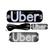Placa Luminoso Carro Uber Led Usb Motorista Completa Branca