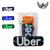 Placa Uber Luminoso Azul