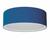 Plafon Cilíndrico Duplo Vivare Md-3038 Cúpula em Tecido 80x30cm - Bivolt Azul-Marinho