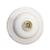 Plafonier Pvc Elite Redondo Lombada Branco Soquete Porcelana E27  242 Branco