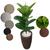 Planta Artificial Ficus Lyrata Verde Toque Real com Vaso Decorativo Coluna Marrom