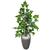 Planta Artificial Figueira Verde Hera com Vaso Decoração Coluna Cinza