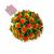 Planta Meia Bola Flor Artificial - Arranjo para Decoração  Flor Vermelha