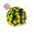 Planta Meia Bola Flor Artificial - Arranjo para Decoração  Flor Amarela