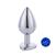 Plug Anal Prateado Com Coração Na Base MPA1308-P Sex Toy Azul Escuro