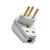 Plug Macho 20A 2P+T Pino prensa cabo gigante bipolar 250V Ilumi Branco