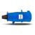 Plugue 3P+T 16a 200/250v Azul N4079 - Steck AZUL