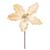 Poinsetia C/ Relevo Flor Decorativa 1UN 30x20x20cm Ouro