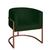 Poltrona Base Industrial Bronze Sala de Estar Lety Veludo S05 - D'Rossi Verde