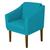 Poltrona Cadeira Confortável Gran Diego Para Sala Recepção Sala Espera Clinicas Hospital Sued azul turquesa