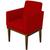 Poltrona Cadeira Confortável Para Salão de Beleza Barbearias Esmalterias Escritório Luis xv Sued vermelho