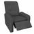 Poltrona Cadeira Do Pai Confortável P/ Idoso Retrátil e Reclinável 03 Posições Para Descanso Senior Sued Cinza