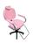 Poltrona Cadeira Para Salão Cabeleireiro Maquiagem Rosa Bebê Rosa bebê