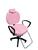 Poltrona Cadeira Para Salão Cabeleireiro Maquiagem Rosa Bebê Rosa