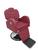 Poltrona Cadeira Reclinável De Barbeiro Com Base + Banco Baby Bordo Acetinado