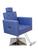 Poltrona Cadeira Reclinável P/ Maquiagem, Barbeiro e Salão base Quadrada Azul Tifany