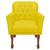 Poltrona Cadeira Resistente Reforçada Confortável Para Salas Espera Clinicas Recepção Bia Nanda Decor Suede amarelo