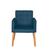 Poltrona Decorativa Cadeira Escritório Recepção Sala de estar  Azul Marinho