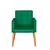 Poltrona Decorativa Cadeira Escritório Recepção Sala de estar  Verde